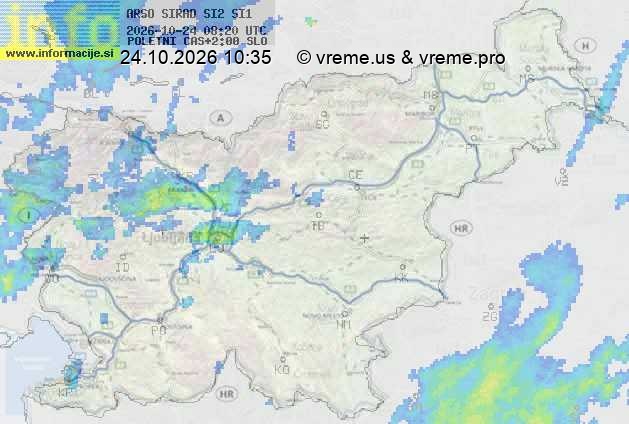 Radarska karta padavin