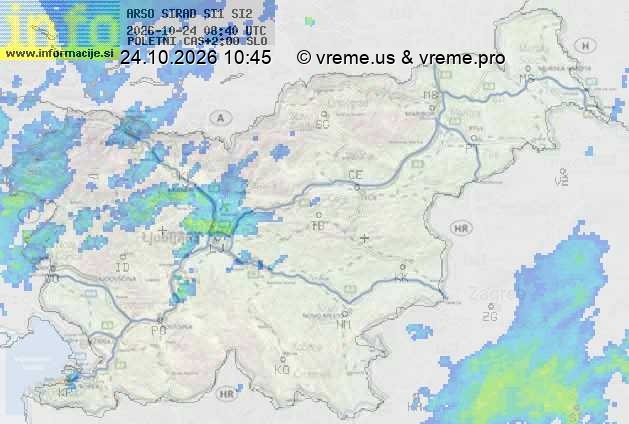 Radarska karta padavin