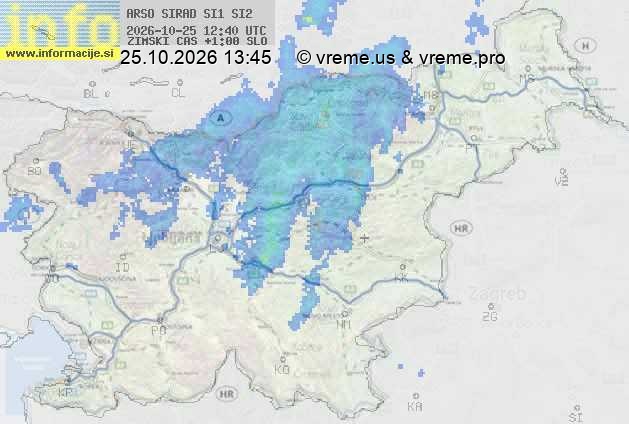 Radarska karta padavin