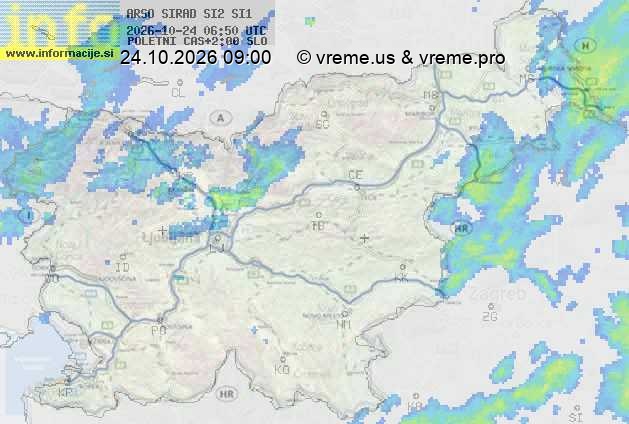 Radarska karta padavin