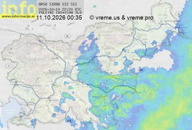 Radarska karta padavin