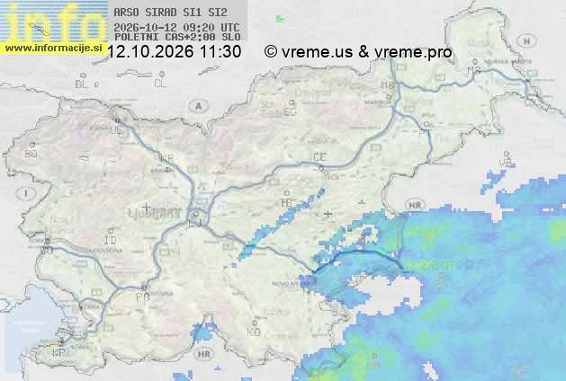 Radarska karta padavin