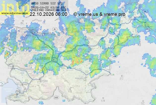 Radarska karta padavin