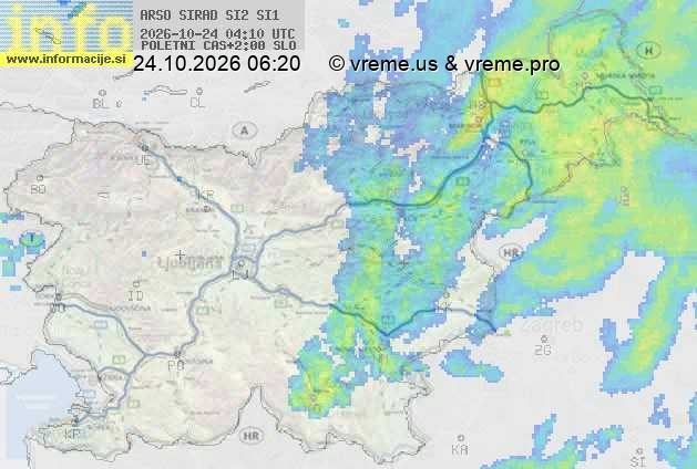 Radarska karta padavin