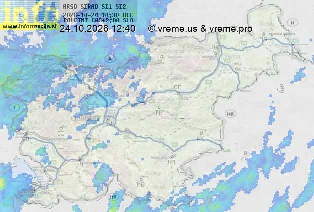 Radarska karta padavin