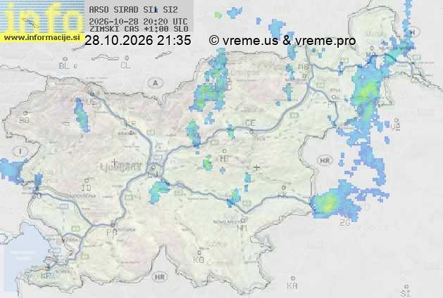 Radarska karta padavin