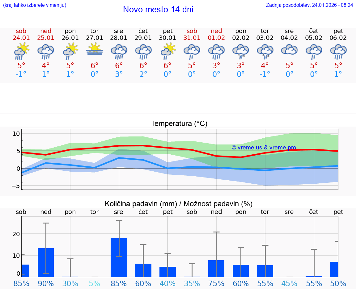 VREME 15 DNI  Novo mesto