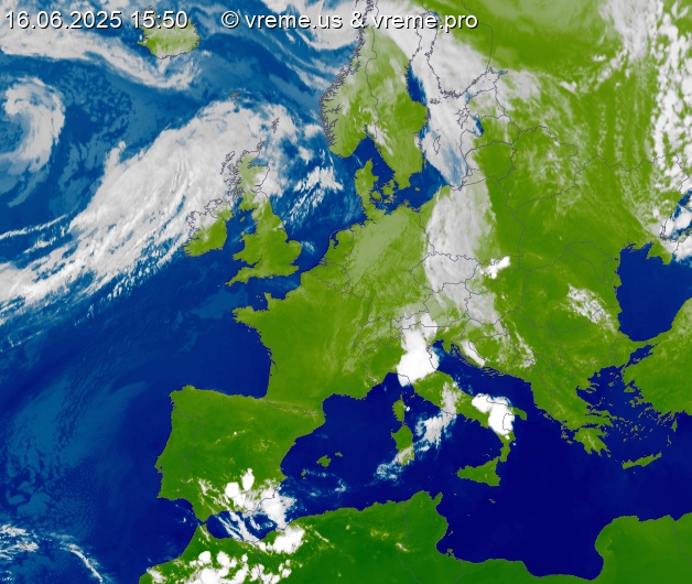 Oblačnost Evropa