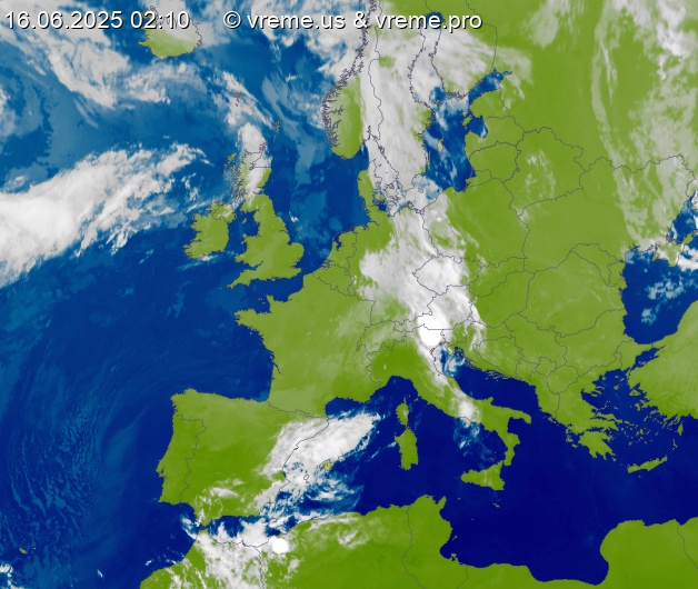 Oblačnost Evropa