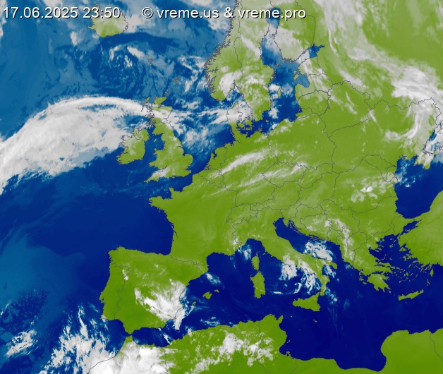 Oblačnost Evropa