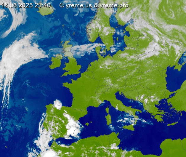 Oblačnost Evropa