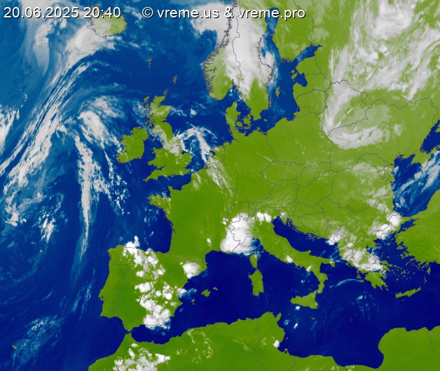 Oblačnost Evropa