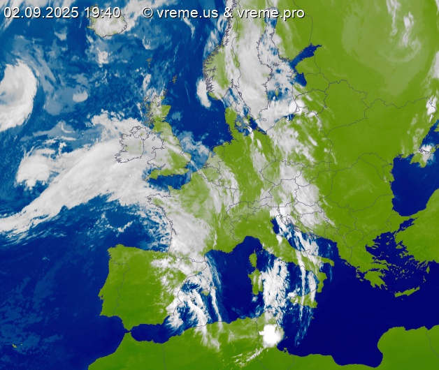 Oblačnost Evropa
