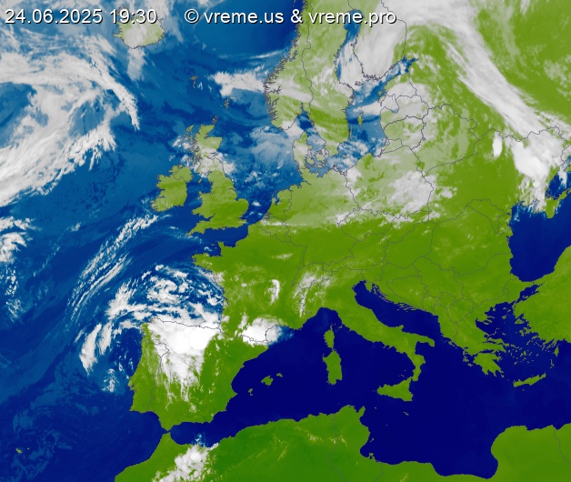 Oblačnost Evropa