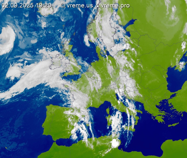 Oblačnost Evropa