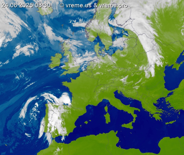Oblačnost Evropa