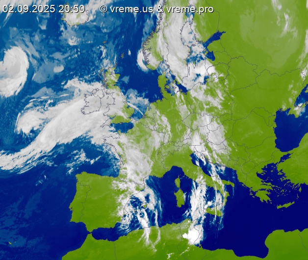 Oblačnost Evropa