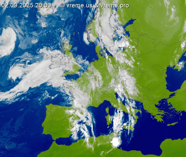 Oblačnost Evropa