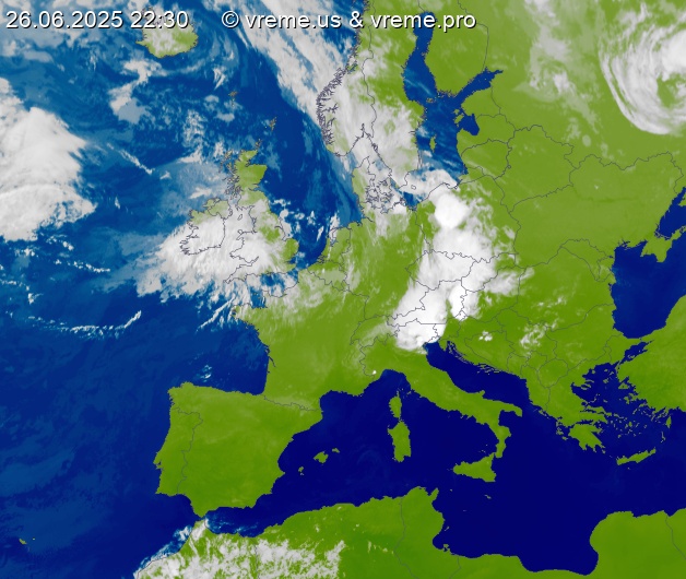 Oblačnost Evropa