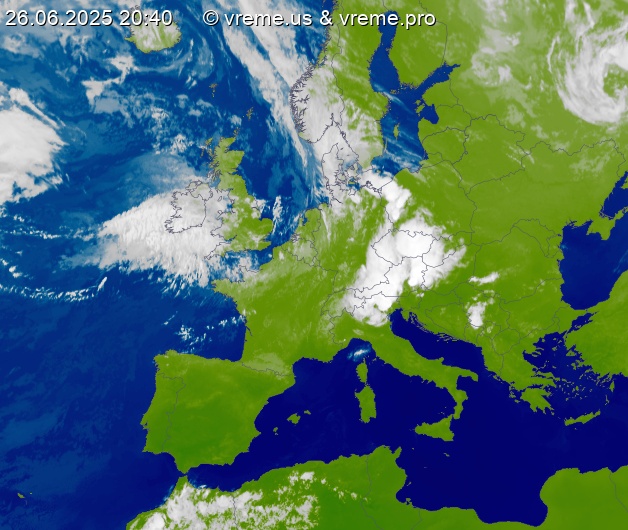 Oblačnost Evropa