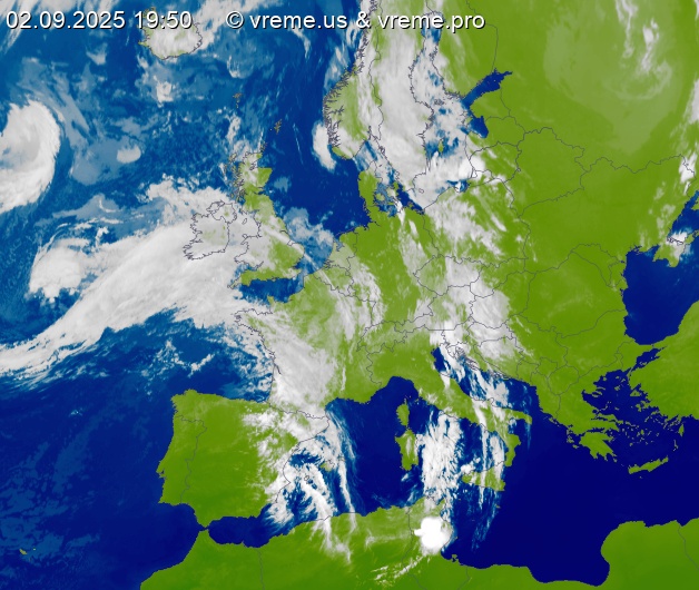 Oblačnost Evropa