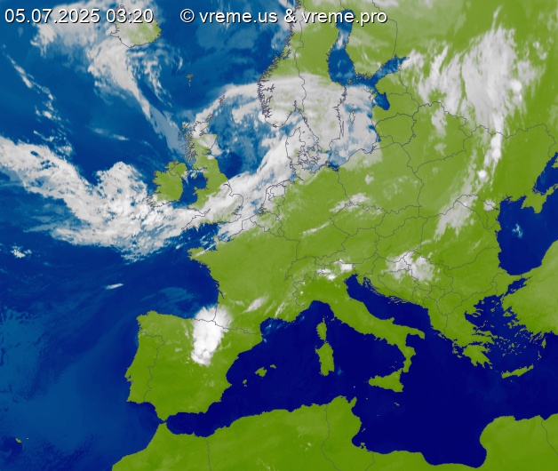 Oblačnost Evropa