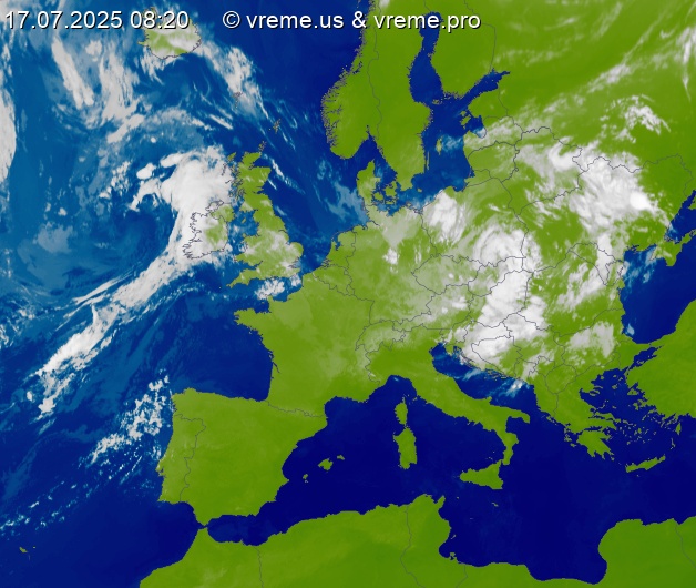 Oblačnost Evropa