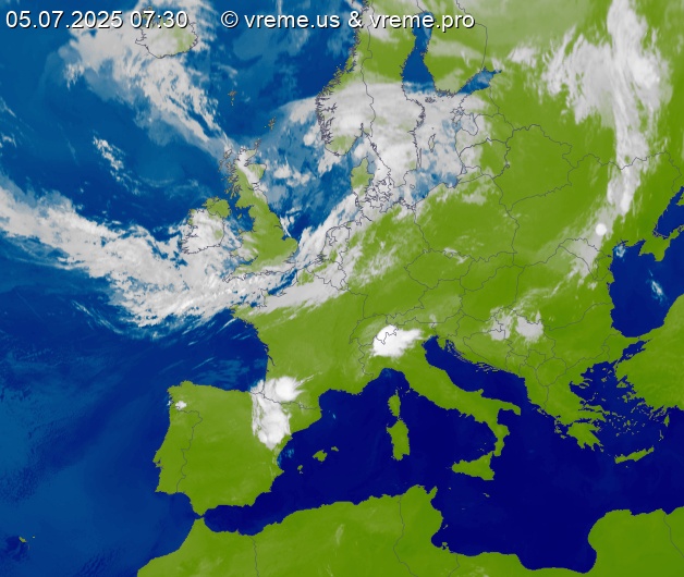 Oblačnost Evropa
