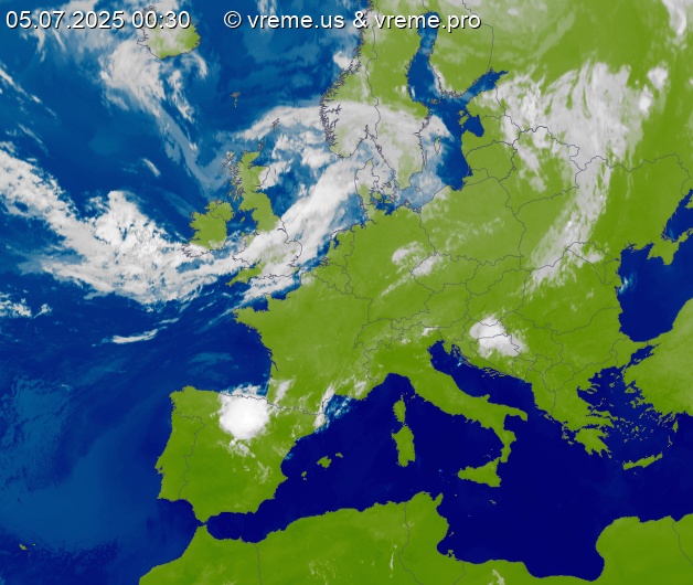 Oblačnost Evropa