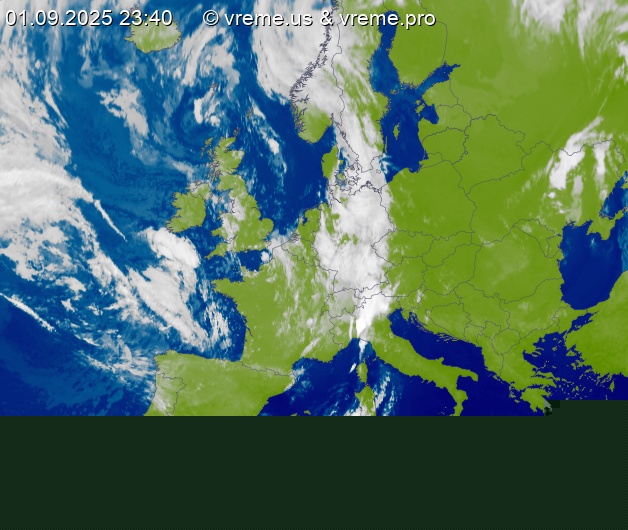 Oblačnost Evropa