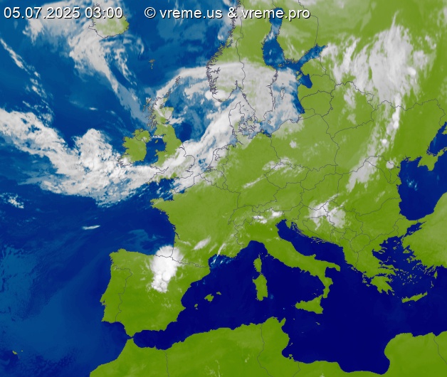 Oblačnost Evropa