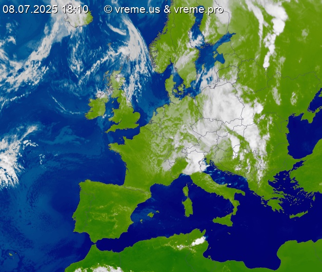 Oblačnost Evropa