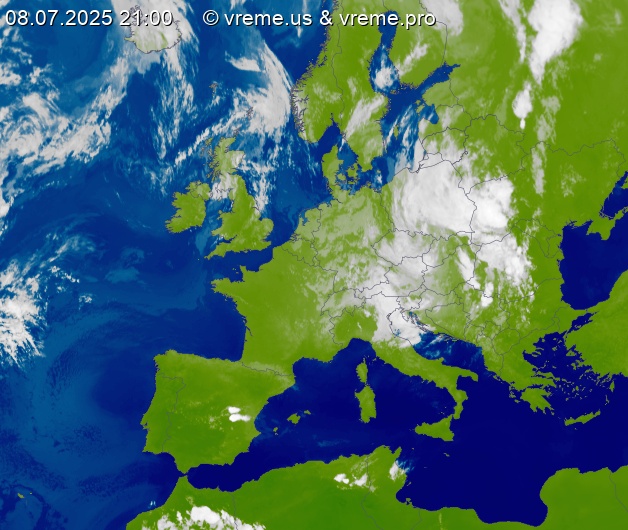 Oblačnost Evropa