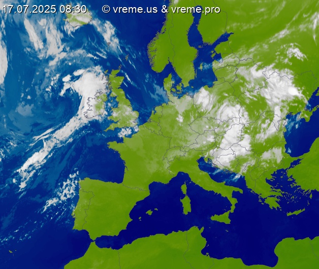 Oblačnost Evropa