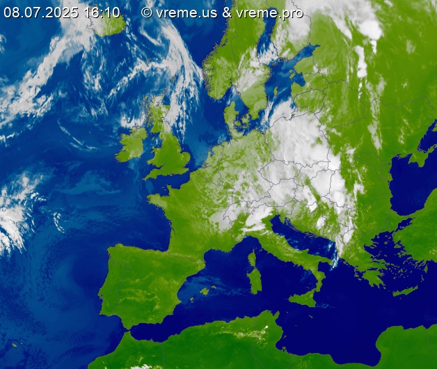 Oblačnost Evropa