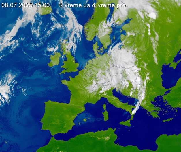 Oblačnost Evropa