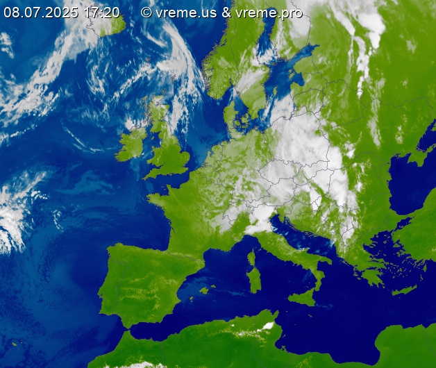 Oblačnost Evropa