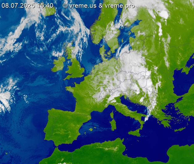 Oblačnost Evropa
