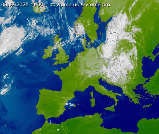 Oblačnost Evropa