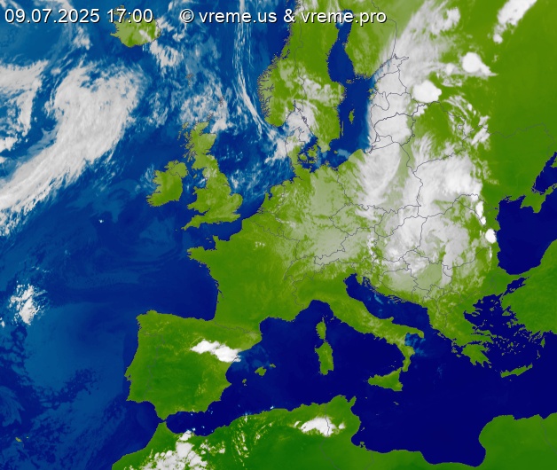 Oblačnost Evropa
