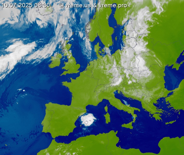 Oblačnost Evropa