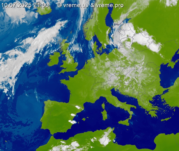 Oblačnost Evropa