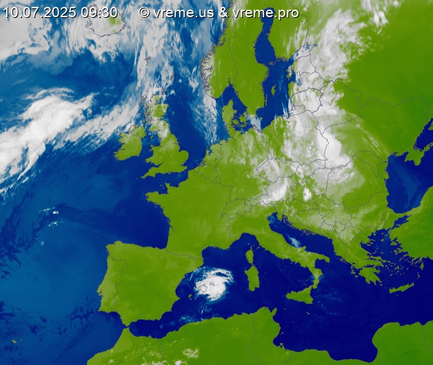 Oblačnost Evropa