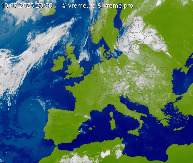 Oblačnost Evropa