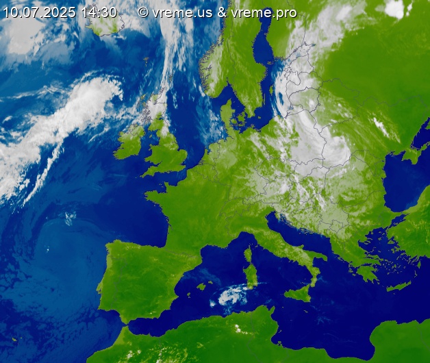 Oblačnost Evropa