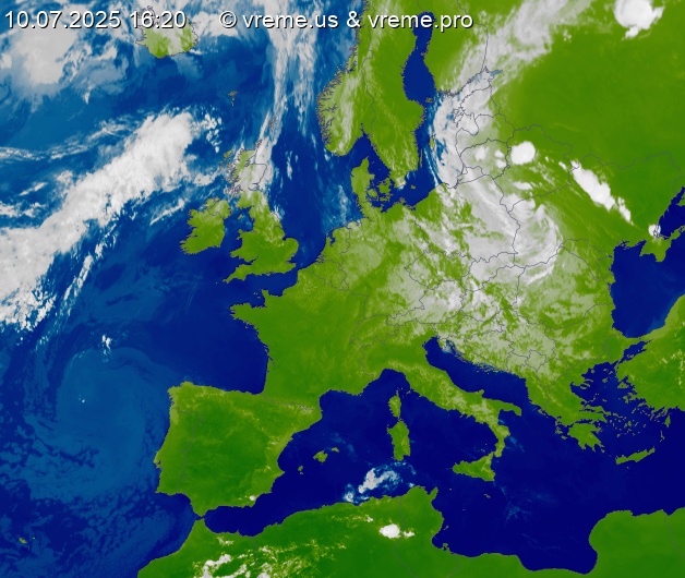Oblačnost Evropa