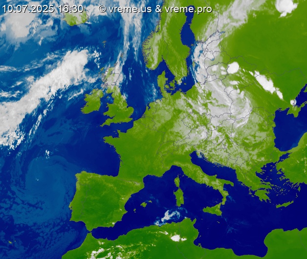 Oblačnost Evropa