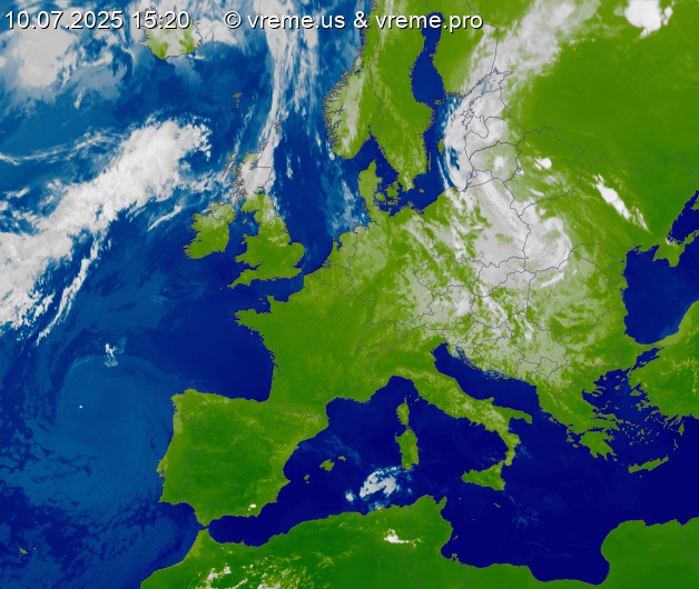 Oblačnost Evropa