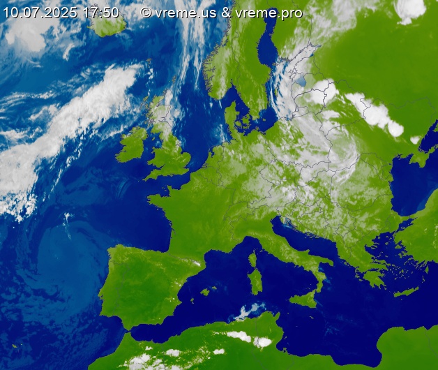 Oblačnost Evropa