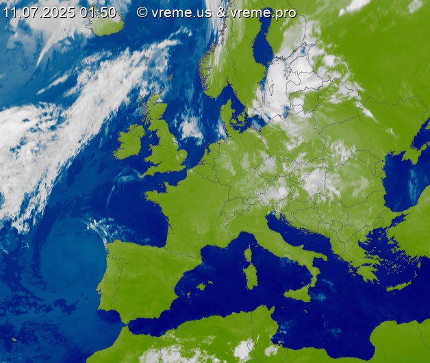 Oblačnost Evropa